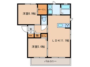 カミーリアシンポ東の物件間取画像